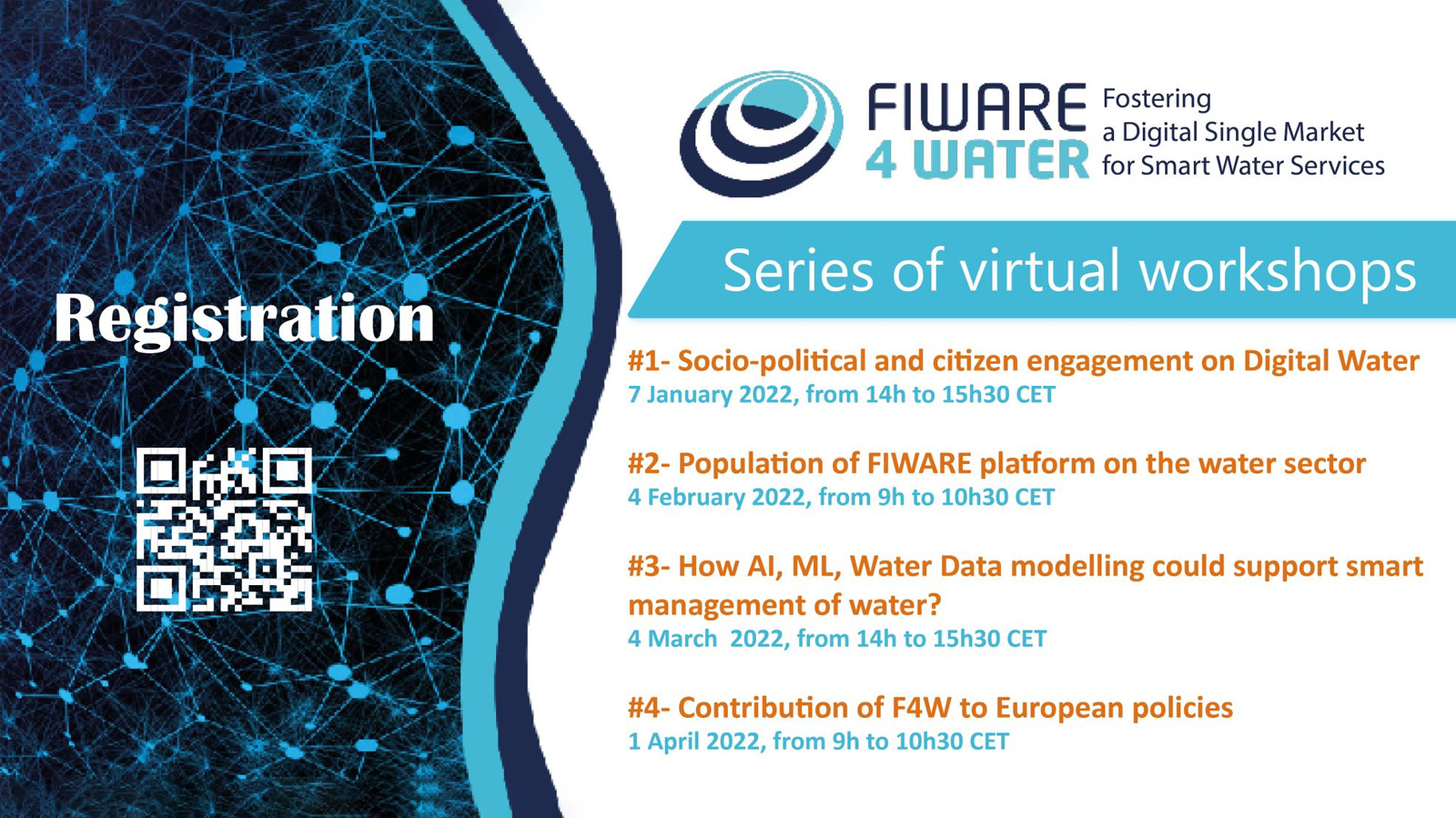 Fiware4Water Series of virtual workshops